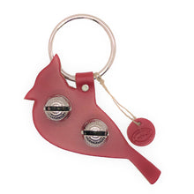 Load image into Gallery viewer, Designer Door Chimes - Cardinal: Red / Brass