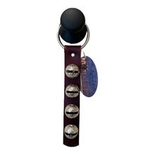 Load image into Gallery viewer, Traditional Strap Bells - #2 Size Bells - 4 Bells on Strap: Red / Brass