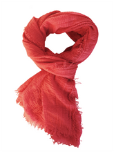 Load image into Gallery viewer, Boho Scarf - Coral