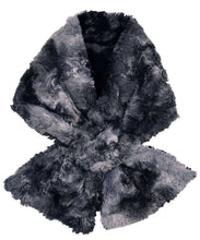 Load image into Gallery viewer, Pull Thru Faux Scarf: Red Fox / Cuddly Black / Faux Fur 100% Polyester / Pull Thru Scarf