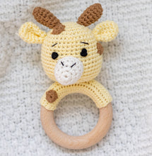 Load image into Gallery viewer, Giraffe Hand Crochet Rattle