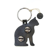Load image into Gallery viewer, Designer Door Chimes - Cat: Dark Brown / Brass