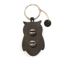 Load image into Gallery viewer, Designer Door Chimes - Owl: Black / Brass