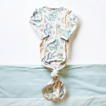 Load image into Gallery viewer, Dinosaur Bamboo Knotted Gown and Hat