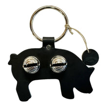 Load image into Gallery viewer, Designer Door Chimes - Pig: Bright Pink / Brass