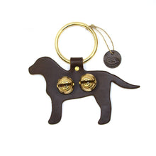 Load image into Gallery viewer, Designer Door Chimes - Lab: Dark Brown / Brass