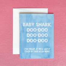 Load image into Gallery viewer, Baby Shark Greeting Card | Funny Baby Shower Card
