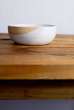 Load image into Gallery viewer, Handmade wide low bowl- ceramic rice bowl : Speckled mint