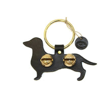 Load image into Gallery viewer, Designer Door Chimes - Dachshund: Dark Brown / Brass