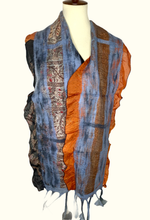 Load image into Gallery viewer, Sari Collage Scarf: Light Gray