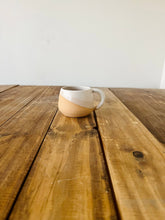 Load image into Gallery viewer, Handmade Criss-Cross Espresso Mug/Tea Cup: Buff mint