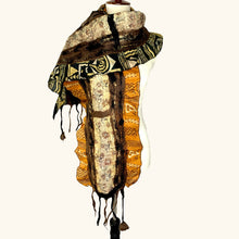 Load image into Gallery viewer, Sari Collage Scarf: Light Gray