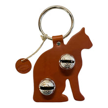 Load image into Gallery viewer, Designer Door Chimes - Cat: Dark Brown / Brass