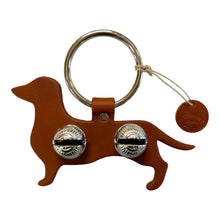 Load image into Gallery viewer, Designer Door Chimes - Dachshund: Dark Brown / Brass
