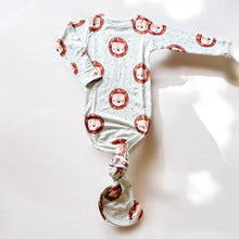 Load image into Gallery viewer, Little Lion Bamboo Knotted Gown and Hat
