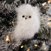 Load image into Gallery viewer, White Owl Christmas Ornament
