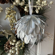 Load image into Gallery viewer, Metallic Silver Christmas Ornament
