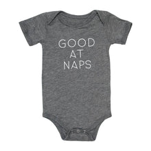 Load image into Gallery viewer, Baby Onesie - Good At Naps: 6 mos
