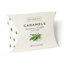 Load image into Gallery viewer, Caramels Pillow Box - Rosemary Truffle Sea Salt, Case of 6
