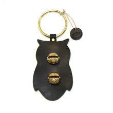 Load image into Gallery viewer, Designer Door Chimes - Owl: Black / Brass
