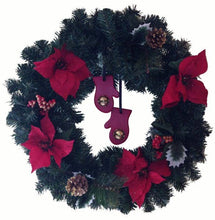 Load image into Gallery viewer, Designer Door Chimes - Mittens: Red / Brass
