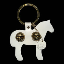 Load image into Gallery viewer, Designer Door Chimes - Draft Horse: Black / Brass
