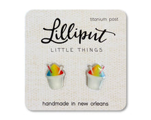 Load image into Gallery viewer, Rainbow Snoball Earrings // New Orleans Earrings

