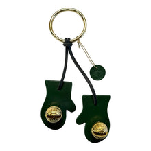 Load image into Gallery viewer, Designer Door Chimes - Mittens: Red / Brass
