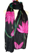 Load image into Gallery viewer, Black Lotus Scarf
