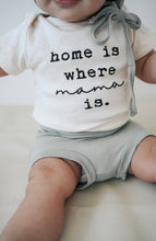 Load image into Gallery viewer, Organic Baby Bodysuit | Short Sleeve | Home is Where Mama is: 12-18m

