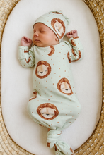 Load image into Gallery viewer, Little Lion Bamboo Knotted Gown and Hat
