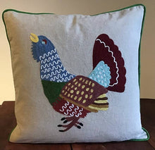 Load image into Gallery viewer, Pillow Applique/Embo 16" Mountain Bird Capercaillie

