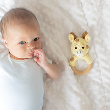 Load image into Gallery viewer, Giraffe Hand Crochet Rattle
