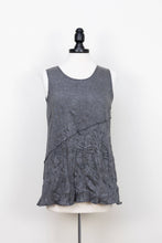Load image into Gallery viewer, Crinkle Tank Charcoal FALL  : Charcoal / Large
