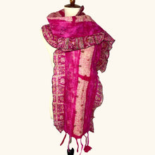 Load image into Gallery viewer, Sari Collage Scarf: Light Gray
