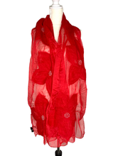 Load image into Gallery viewer, Spring Flower - Red Scarf

