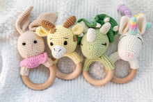 Load image into Gallery viewer, Giraffe Hand Crochet Rattle
