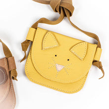Load image into Gallery viewer, Doggie or Kitty Critter Leather Little PURSE Toddler &amp; Kids: Brown Doggie
