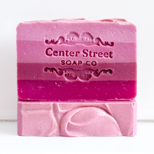 Load image into Gallery viewer, Pink Magnolia Valentine's Handmade Soap Bar - 4oz
