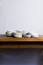 Load image into Gallery viewer, Handmade wide low bowl- ceramic rice bowl : Speckled mint
