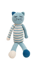 Load image into Gallery viewer, 💤 Sleeping Kitten Plush – Blue &amp; Pink: Pink
