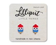 Load image into Gallery viewer, Bomb Pop Earrings // Fourth of July // July 4th
