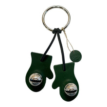Load image into Gallery viewer, Designer Door Chimes - Mittens: Red / Brass
