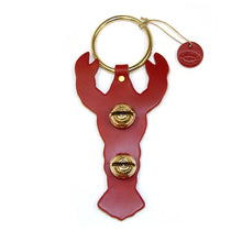 Load image into Gallery viewer, Designer Door Chimes - Lobster: Blue / Brass

