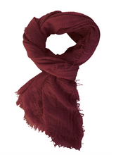 Load image into Gallery viewer, Boho Scarf - Oxblood
