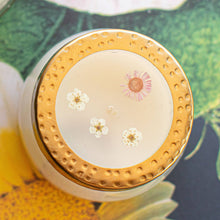 Load image into Gallery viewer, Petite Pressed Floral Candle - Apricot Rose
