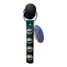 Load image into Gallery viewer, Traditional Strap Bells -  #2 Size Bells - 4 Bells on Strap: Red / Brass
