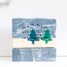 Load image into Gallery viewer, Candy Cane &amp; Alpine Handmade Christmas Soap Gift Box - 8oz
