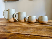 Load image into Gallery viewer, Handmade Criss-Cross Espresso Mug/Tea Cup: Buff mint

