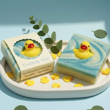 Load image into Gallery viewer, Duckling Clean Handmade Soap Bar for Kids NATURAL VEGAN: Eucalyptus
